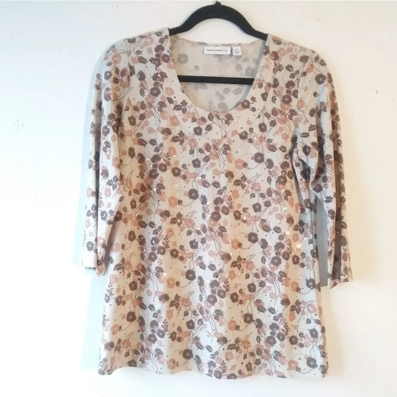 SUSAN GRAVER FLORAL BLOUSE - Picture 4 of 4
